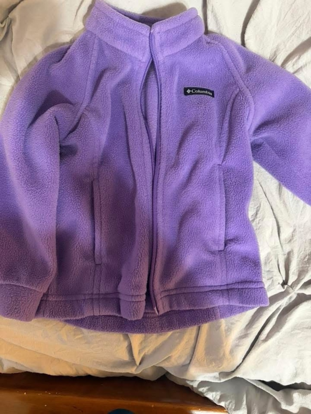 Columbia Purple Full-Zip Fleece Jacket